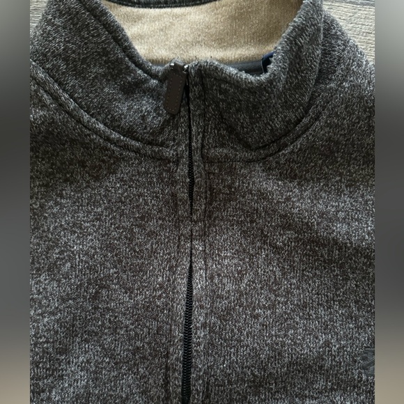 IZOD MEN'S 1/4 Zip‎ Pullover Fleece Sweater Camel Heather XL - Picture 4 of 8